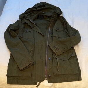 Vintage jcrew green army utility  jacket